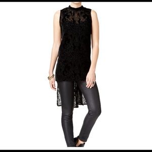 NWOT Velvet patterned long top