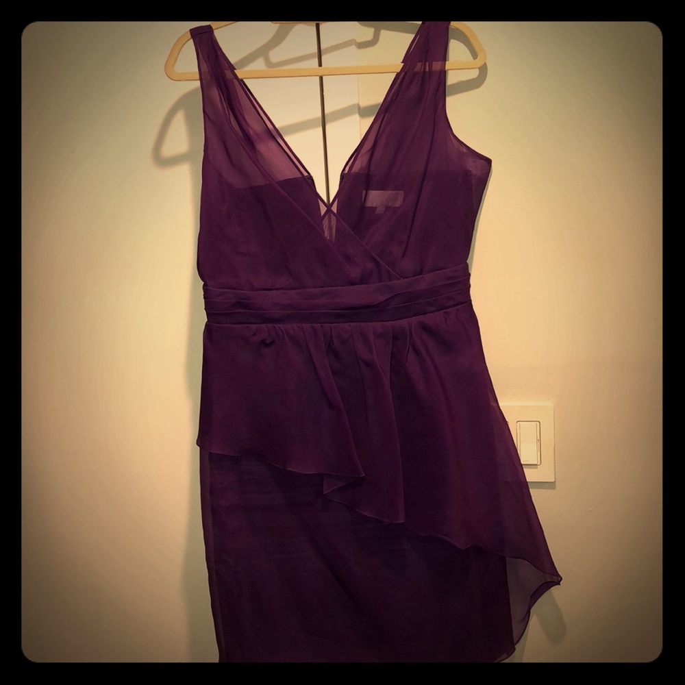 Badgley Mischka cocktail dress purple size 12