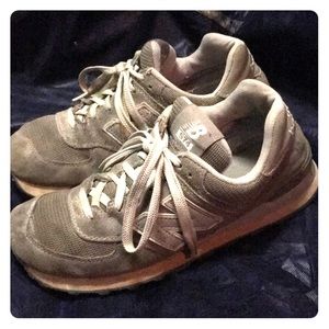 Grey New Balance 574 sneakers