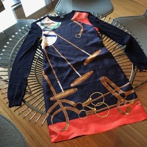 Ralph Lauren - Silk Scarf Sweater Dress