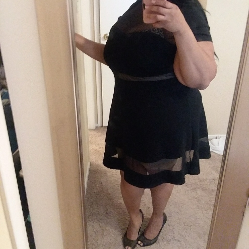 ✔SALE✔Plus Sweetheart Black Dress
