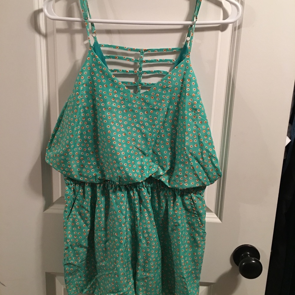 Mint colored romper