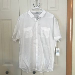 White Short Sleeve Short