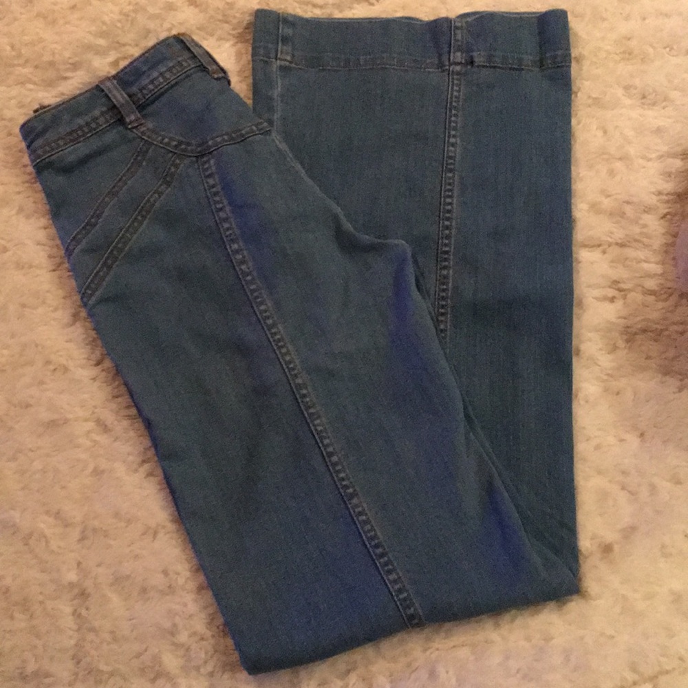 Free People Boho Jeans Size 27 Inseam 32” EUC