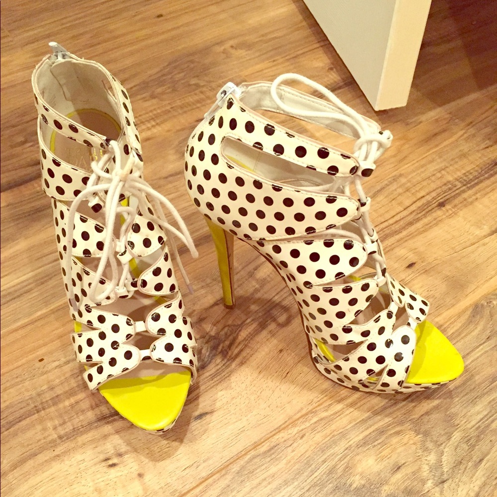Madonna truth or dare polka dot heels sz 7