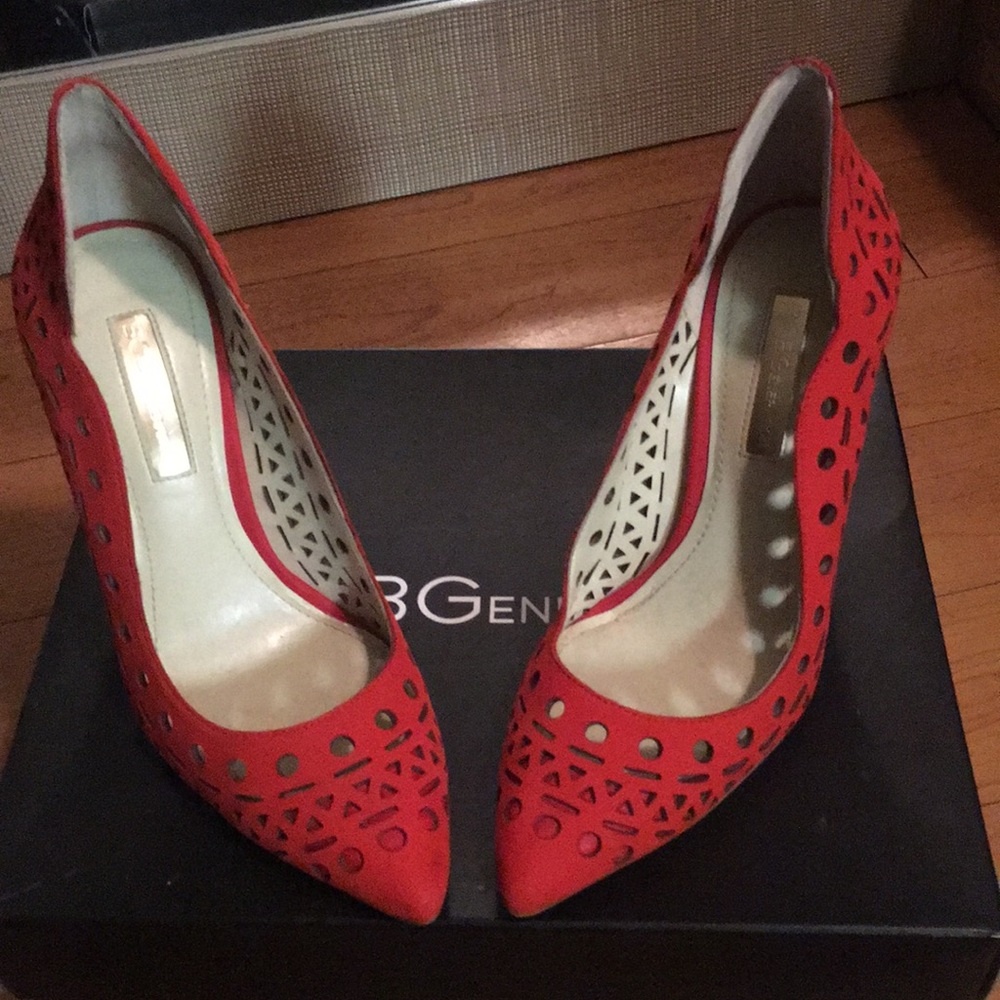 Bcbg candy red heels