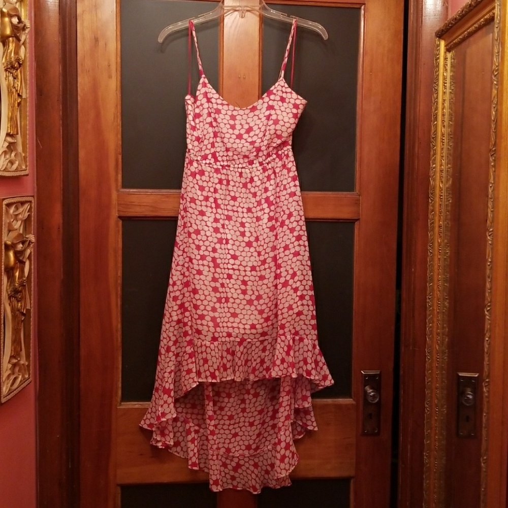 Betsey Johnson Dress M high low adjustable straps