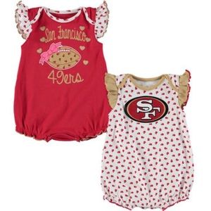 Girls Infant San Francisco 49ers Fan Bodysuit Set
