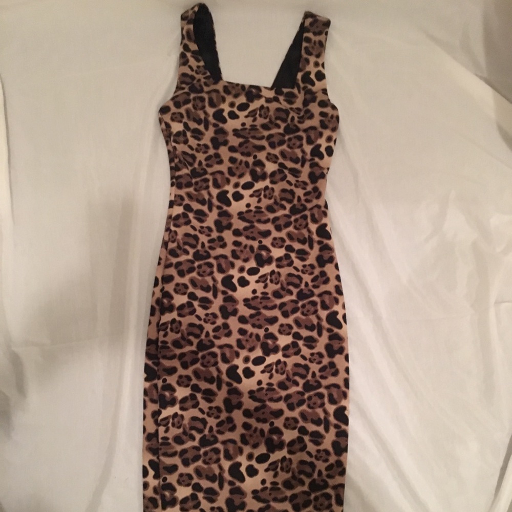 Leopard Midi Bodycon Dress Hot Miami Styles