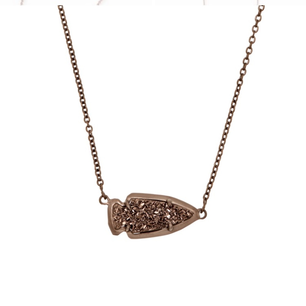 Kendra Scott pendant necklace in chocolate drusy