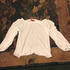 RED saks fifth avenue blouse