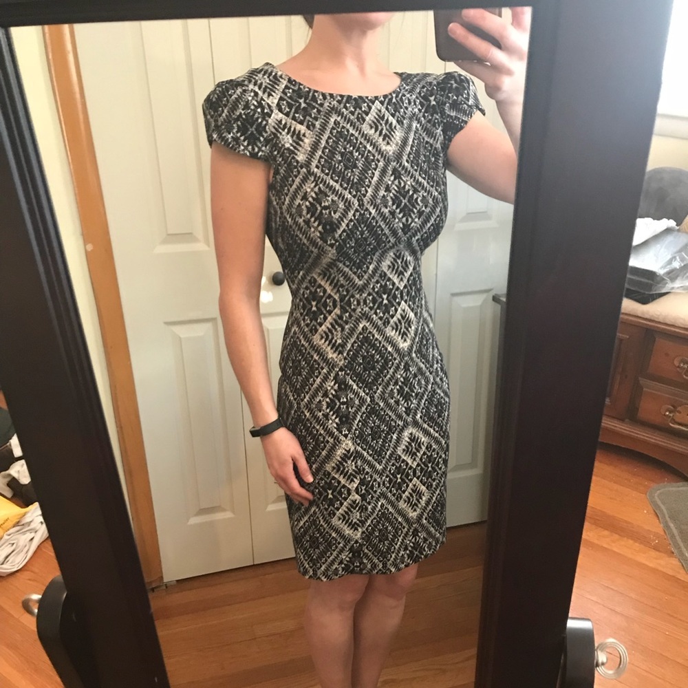H&M Black and White Dress
