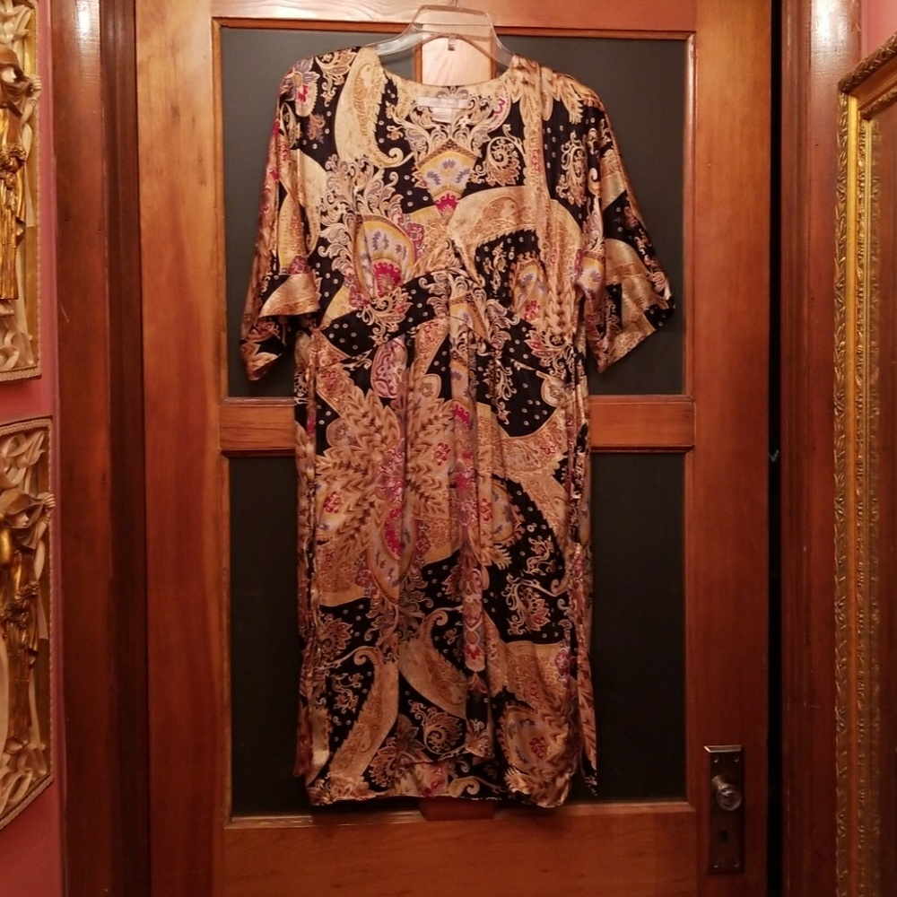 Neiman Marcus SINGLE dress Asian silk large