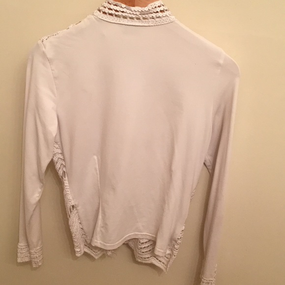 Classy White Sagaie Pairs Jacket! Size Medium! - Picture 3 of 3