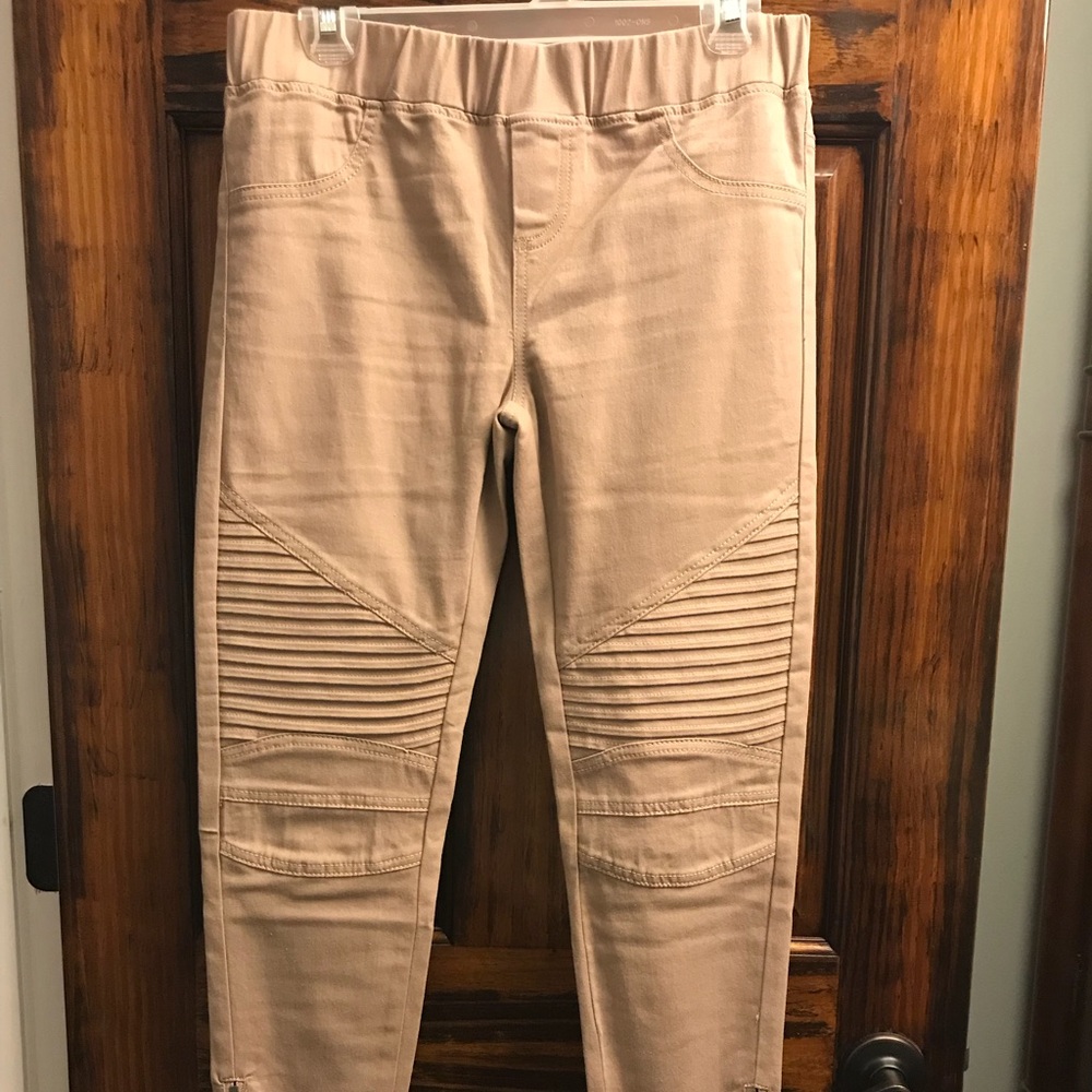 Khaki Motto Leggins boutique