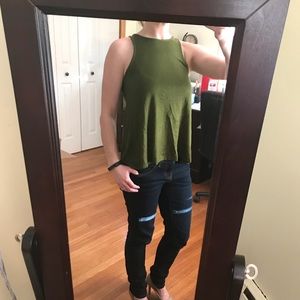 Green Cropped Top - BUNDLE ONLY PLEASE