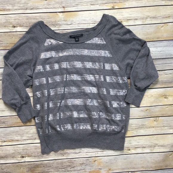 Banana Republic Sequin Stripe Sweater - Size Small - Picture 2 of 8