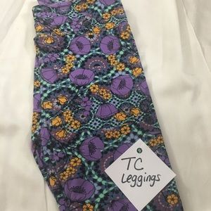 TC Leggings with Poppies