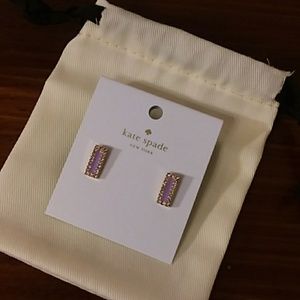 NWT pink and gold Kate Spade earrings