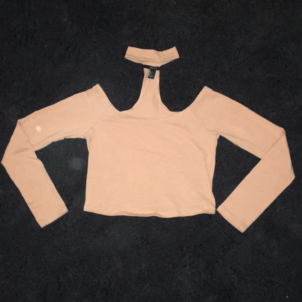 Tan Crop Trop with Choker