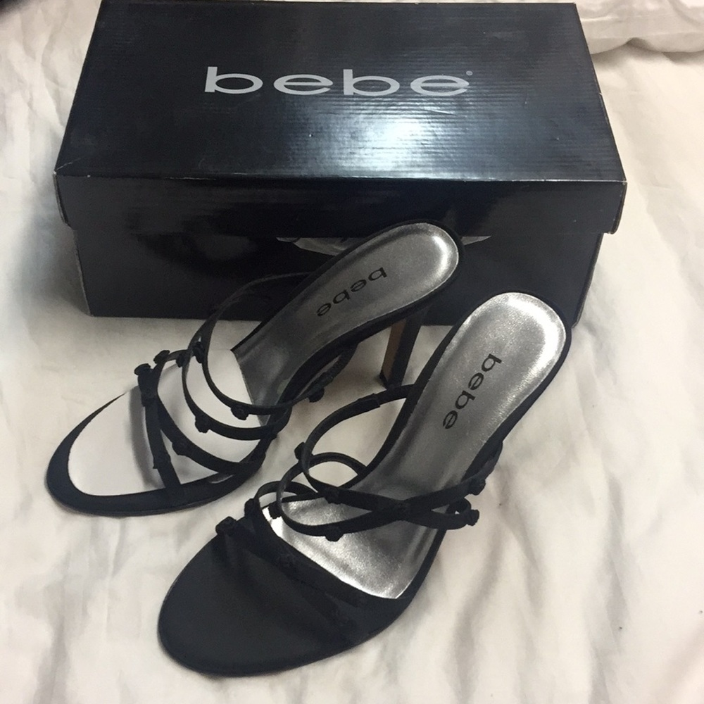 Bebe Black high heel size 7 M