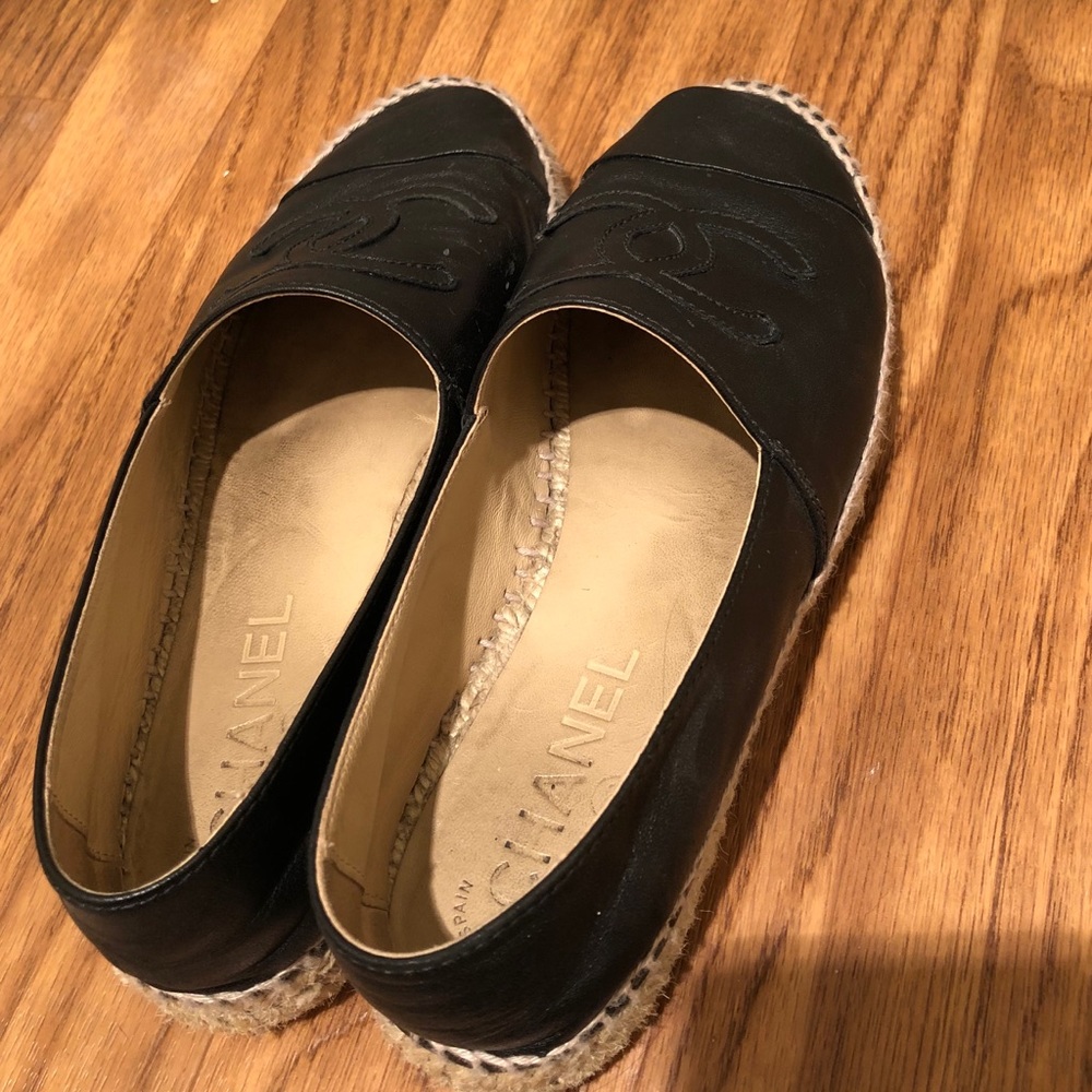 SOLD Chanel Espadrilles Black 100% Authentic