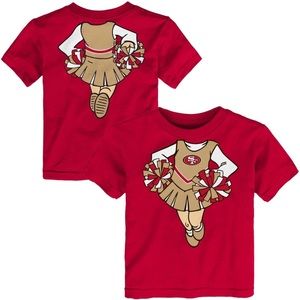 Girls Toddler San Francisco 49ers Cheerleader Tee