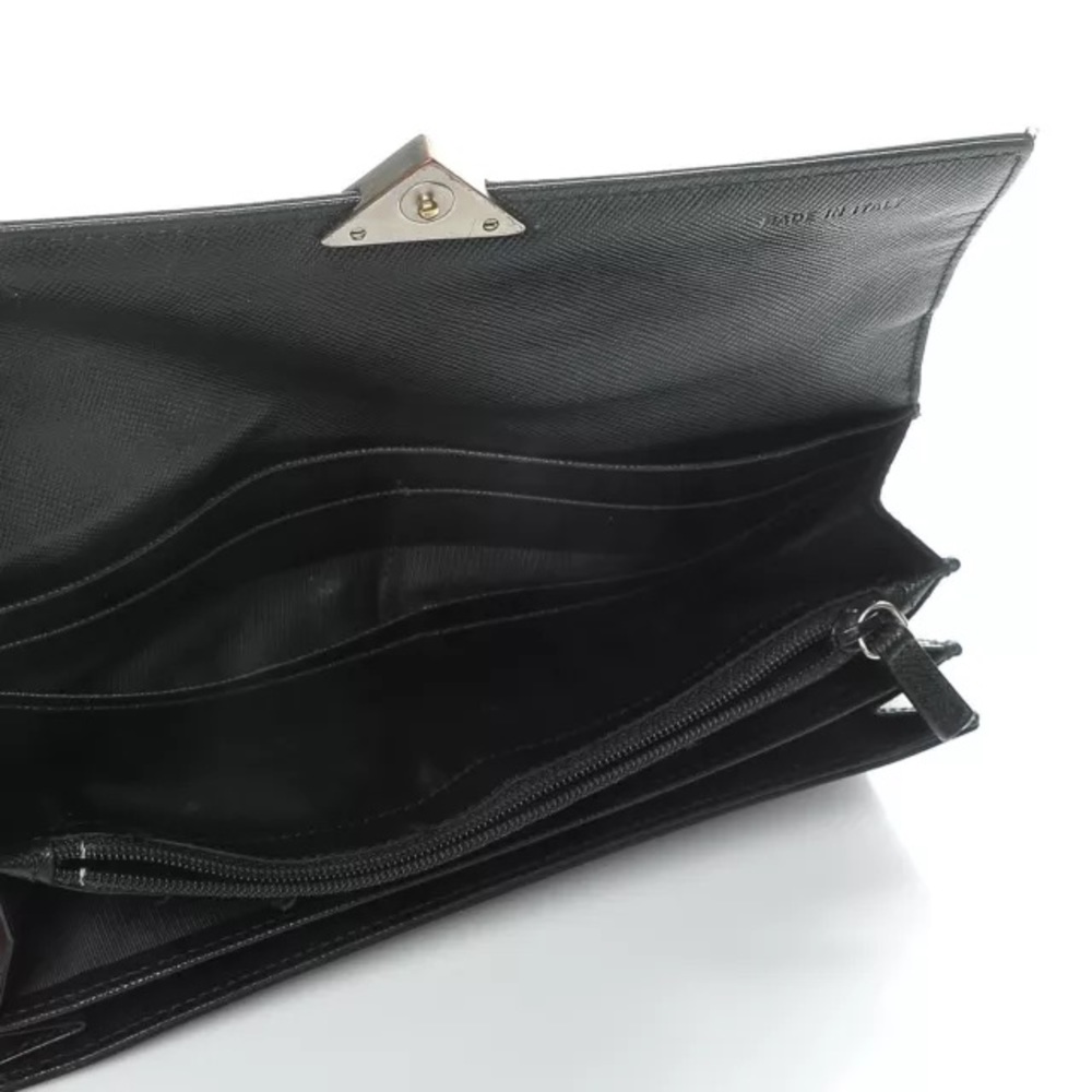 PRADA Tessuto Nylon Wallet Black - Picture 5 of 8