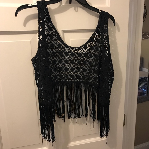 Fringe crop top cardigan - Picture 1 of 2