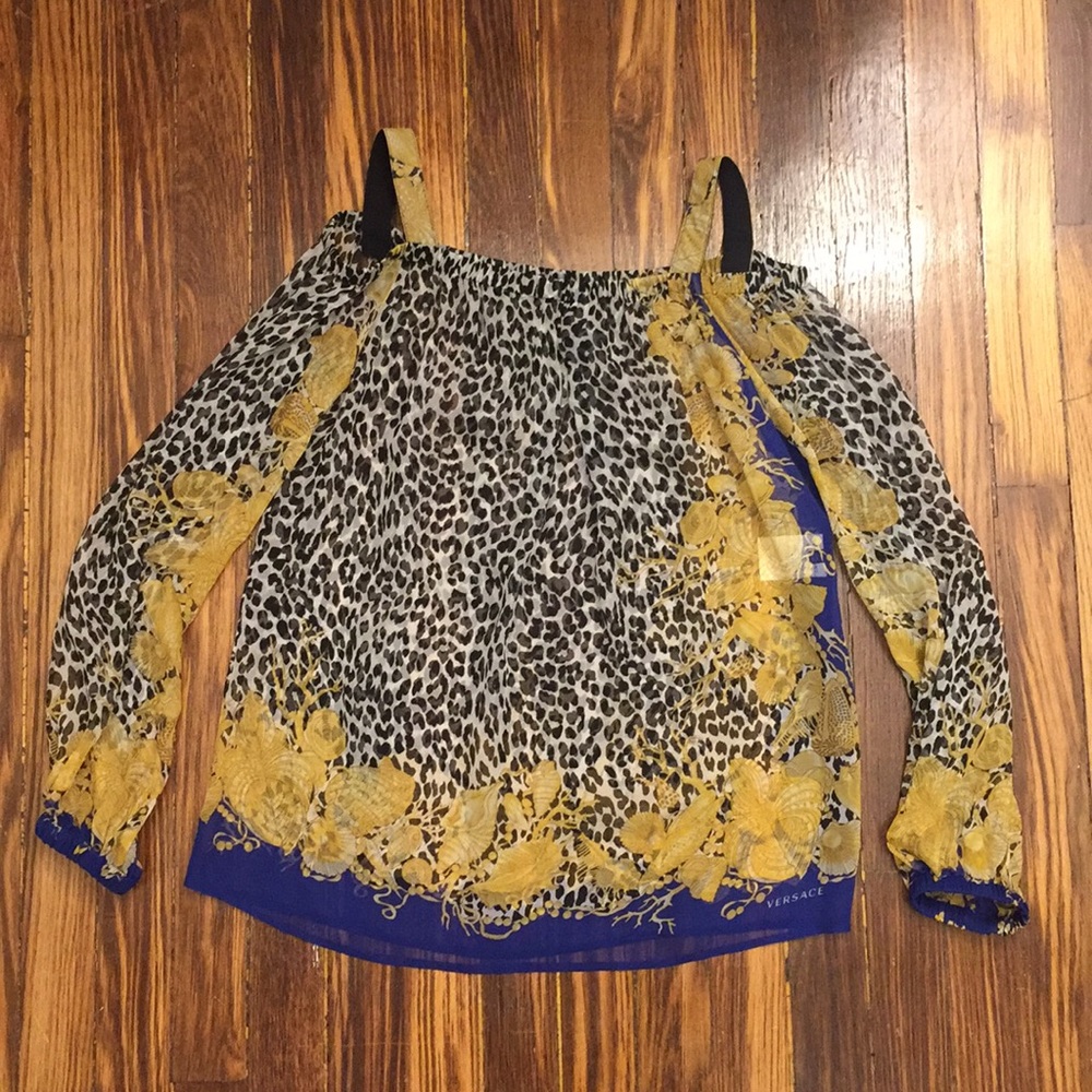 Gianni Versace silk see through top