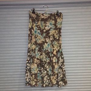 Sweet BoHo floral skirt ruffle