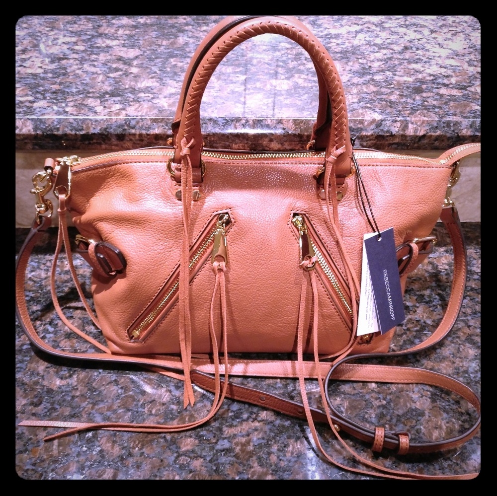 💖NWT! Rebecca Minkoff Moto Satchel Tote, Brick💖