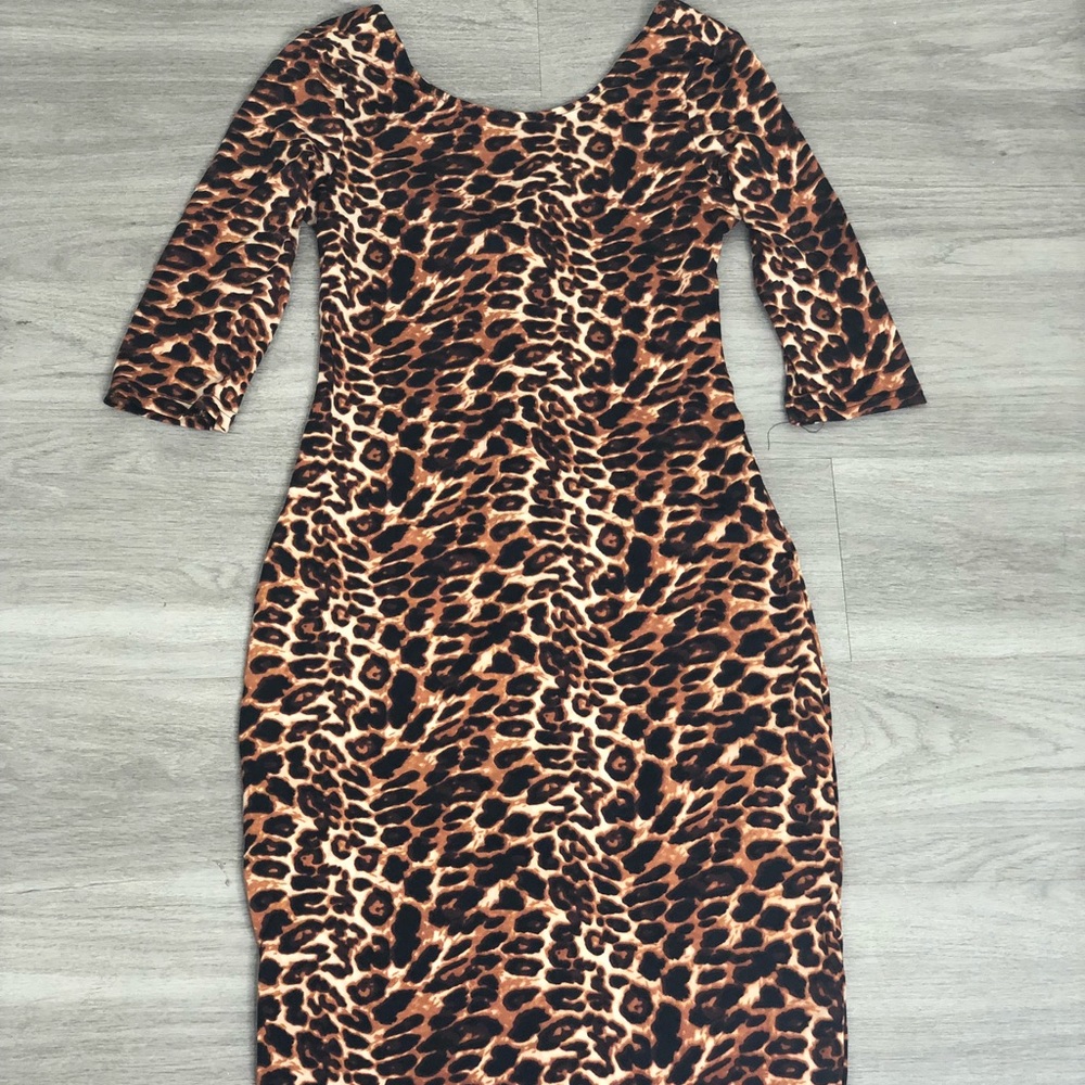 Brand new Cheetah Print Midi Dress size medium