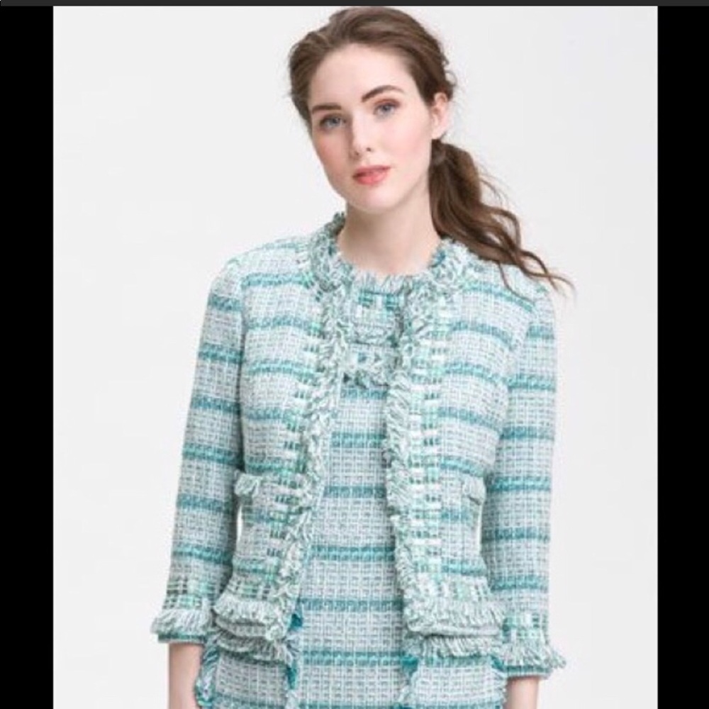Tory Burch Curtis Embellished Tweed Jacket