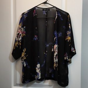 Forever 21 Sheer Pull Over Floral Print