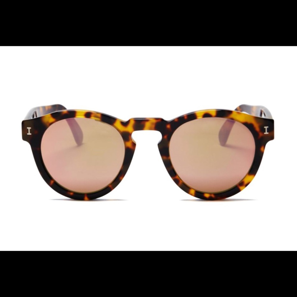 illesteva Leonard Mirrored Round Sunglasses, 48mm