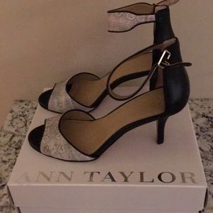 Ann Taylor open toes heels/new