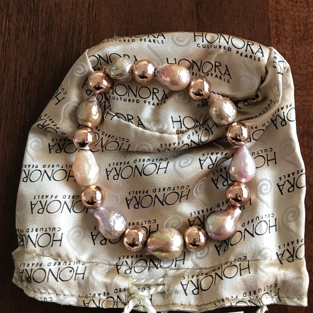 RARE Honora Cultured pearl bracelet new in bag
