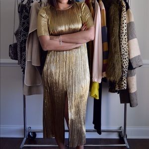 Metallic Gold Dress