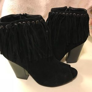 NEW ADRIANA fringe top ladies boots