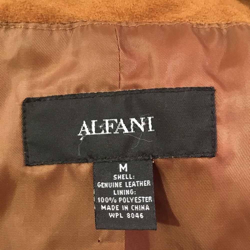 Brown Suede Zip Jacket Medium - image 6