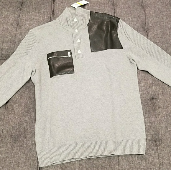INC International Concepts Men's Faux Leather Trim - Picture 1 of 4