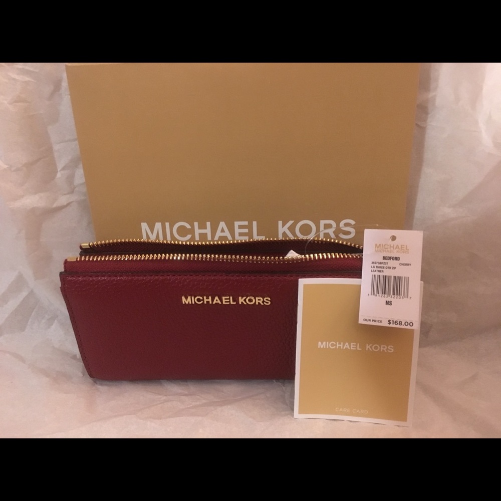 Michael Kors Bedford Large Three Zip Wallet