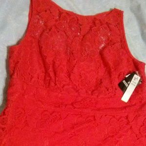 Studio One red lace dress