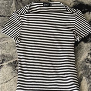Kate spade black and white t shirt