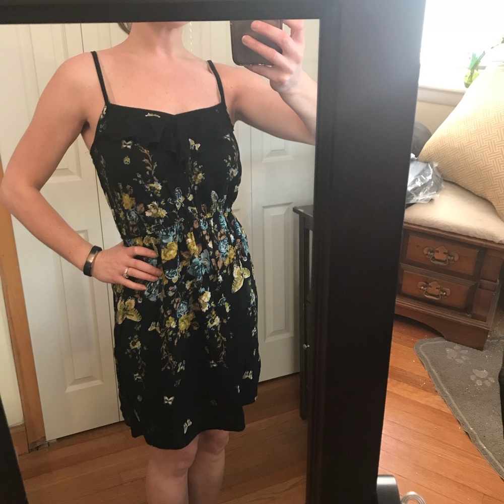 Black Floral Sundress