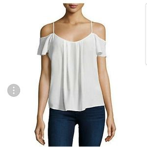 Joie white Silk Adorlee blouse