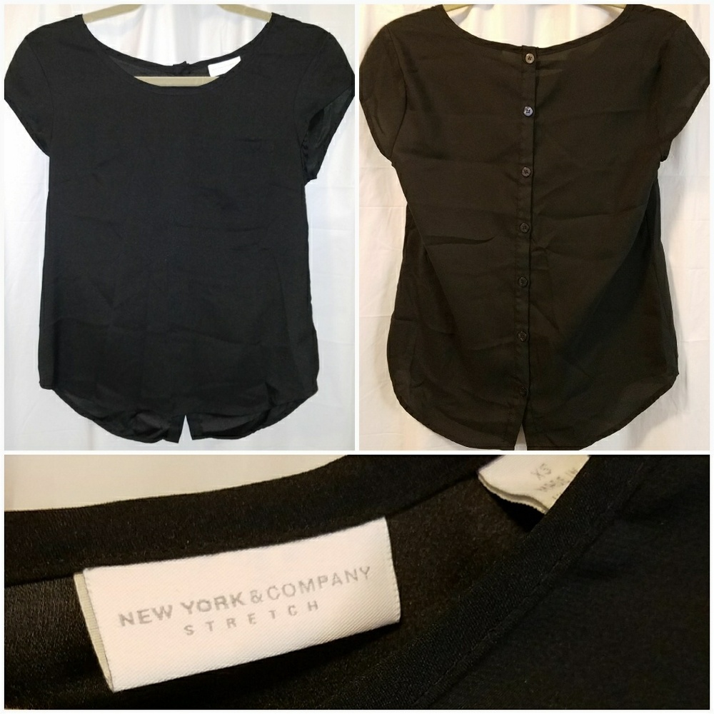 New York and Company button back top