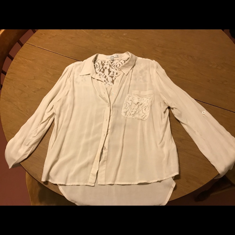 White Silk Papaya Long Sleeve