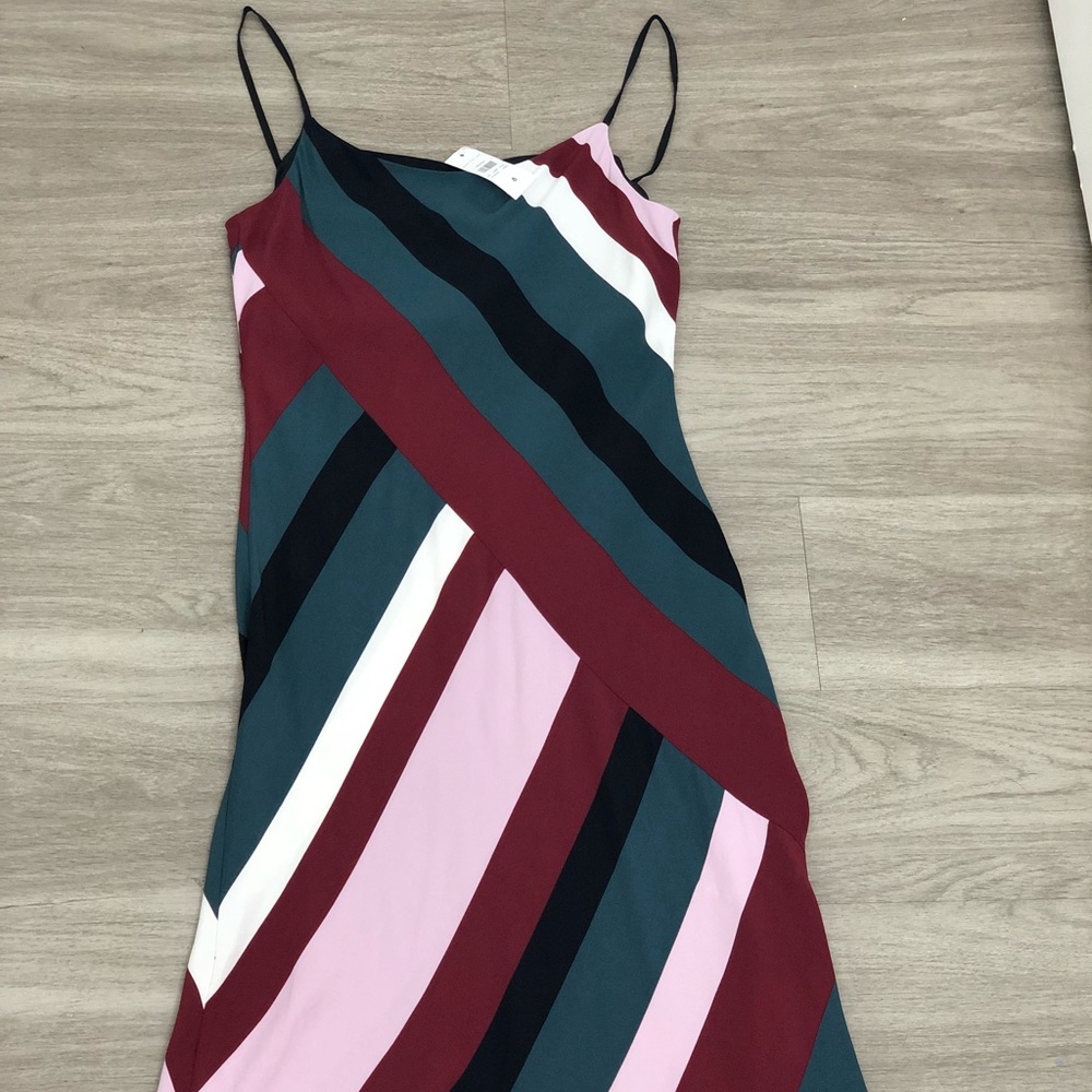 NWT Ann Taylor Midi spaghetti strap dress size 8